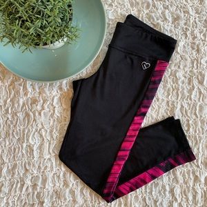 Aeropostale Yoga Workout Running Capri Leggings Cropped Athletic Tights Small